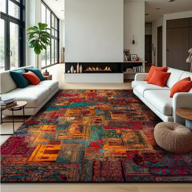 Chromatic Mosaic Heritage Rug