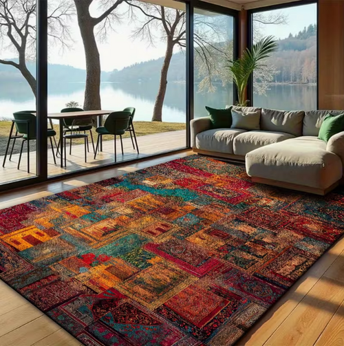 Chromatic Mosaic Heritage Rug