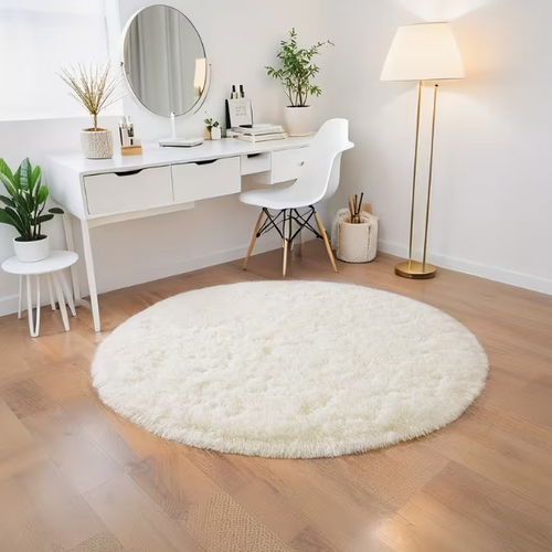 Cloud Whisper Round Serenity Rug